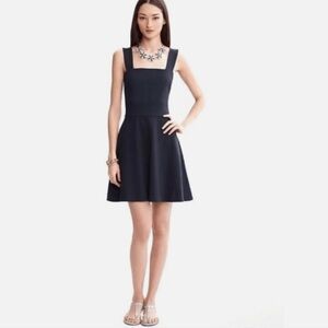 BANANA REPUBLIC MILLY Collection Navy Fit & Flare Dress Size 4